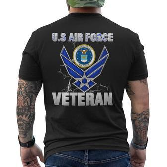 Veteran Vets Vintage Us Air Force Veteran Tee Vintage Usaf Veterans Mens Back Print T-shirt - Monsterry UK
