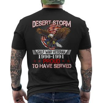 Veterans Day Desert Storm Anniversary 1990 1991 71 Mens Back Print T-shirt - Monsterry