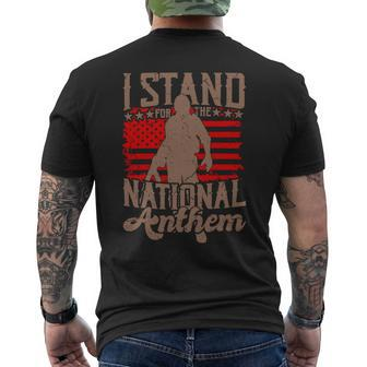Veterans Day Stand For The National Anthem 270 Mens Back Print T-shirt - Monsterry DE