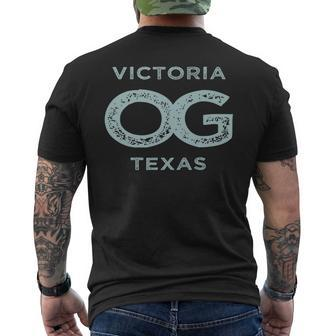 Victoria Texas Og Original Gangster Hometown Pride Mens Back Print T-shirt | Mazezy