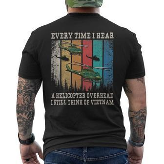 Vietnam War Veterans I Still Think Of Vietnam Memorial Day 35 Mens Back Print T-shirt - Monsterry