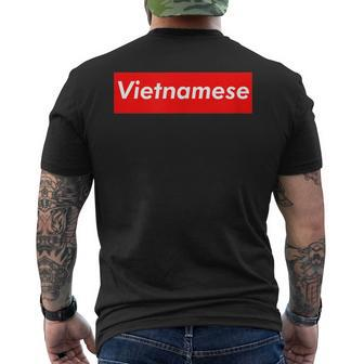 Vietnamese Asian Pride Vietnam Mens Back Print T-shirt | Mazezy