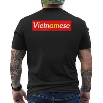 Vietnamese Asian Pride Vietnam Protest Mens Back Print T-shirt | Mazezy