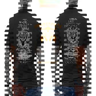 Viking Birthday Never Underestimate A Man Born In December Mens Back Print T-shirt | Mazezy