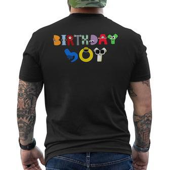 Villain Letter Abc Birthday Boy Matching Evil Alphabet Lore Mens Back Print T-shirt | Mazezy