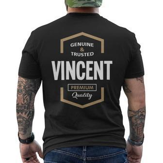 Vincent Name Gift Vincent Quality Mens Back Print T-shirt - Seseable