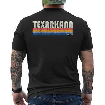 Vintage 70S 80S Style Texarkana Tx Men's T-shirt Back Print | Mazezy
