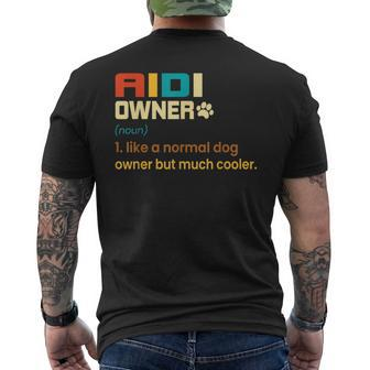 Vintage Aidi Dog Lover For Aidi Owner Men's T-shirt Back Print | Mazezy
