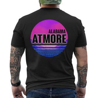 Vintage Atmore Vaporwave Alabama Men's T-shirt Back Print | Mazezy