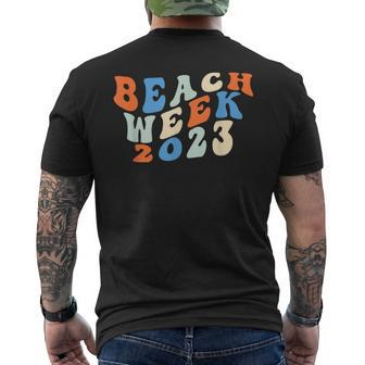 Vintage Beach Week 2023 Summer Vacation Matching Family Mens Back Print T-shirt - Seseable