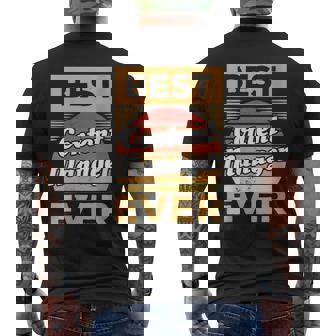 Vintage Best Content Manager Ever Men's T-shirt Back Print | Mazezy