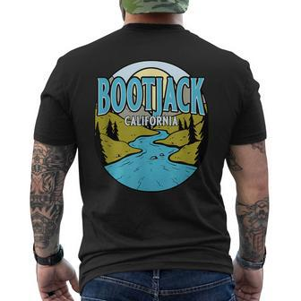 Vintage Bootjack California River Valley Souvenir Print Men's T-shirt Back Print | Mazezy