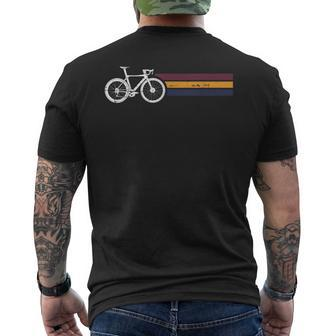 Vintage Cycling Funny Classic Bicycle Bicycling Lover Outfit Mens Back Print T-shirt | Mazezy