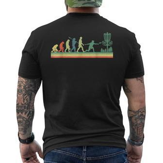 Vintage Disc Golf Sports Evolution Costume Family Men's T-shirt Back Print - Monsterry