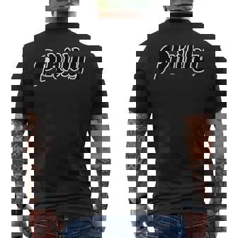Vintage Distressed Philly Philly Philadelphia Men's T-shirt Back Print | Mazezy