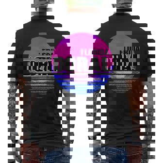 Vintage Doral Vaporwave Florida Men's T-shirt Back Print | Mazezy