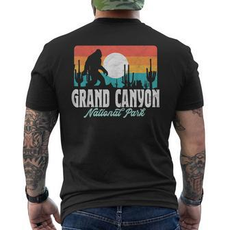 Vintage Grand Canyon National Park Bigfoot Desert Graphic Men's T-shirt Back Print | Mazezy