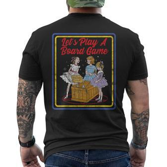 Vintage Horror Board Game Vintage Child Game Horror Mens Back Print T-shirt | Mazezy