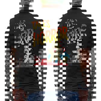 Vintage Horror Movie Poster Funny Halloween Halloween Funny Gifts Mens Back Print T-shirt | Mazezy