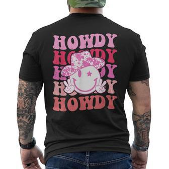Vintage Howdy Rodeo Western Country Southern Cowgirl Rodeo Funny Gifts Mens Back Print T-shirt | Mazezy