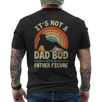 Vintage Its Not A Dad Bod Its A Father Firgure Gift Mens Back Print T-shirt - Thegiftio UK