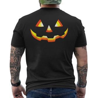 Vintage Jack O Lantern Jackolantern Pumpkin Face Men's T-shirt Back Print - Thegiftio UK