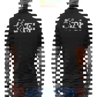 Vintage Lacrosse Coach Lacrosse Team Coach Retro Mens Back Print T-shirt | Mazezy