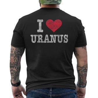 Vintage I Love Uranus Trendy Gag Men's T-shirt Back Print - Seseable