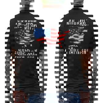 Vintage Make America Straight Again Groovy Mens Back Print T-shirt - Thegiftio UK