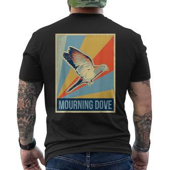 Vintage Mourning Dove T Men's T-shirt Back Print | Mazezy