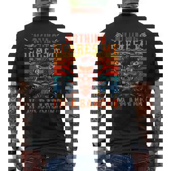 Vintage Nothing Scares Me Im A Barber Halloween Skeleton Halloween Funny Gifts Mens Back Print T-shirt | Mazezy