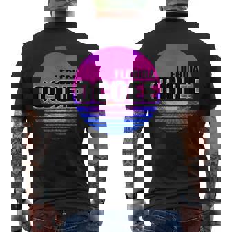 Vintage Ocoee Vaporwave Florida Men's T-shirt Back Print | Mazezy