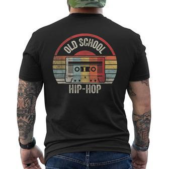 Vintage Retro Old School Hip Hop 80S 90S Cassette Music Mens Back Print T-shirt - Seseable