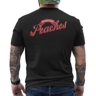 Vintage Rockford Peaches 1943 Men's T-shirt Back Print - Seseable