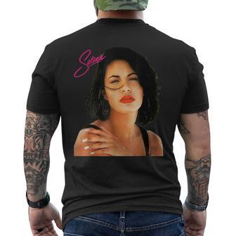 Vintage Selenas 80S Quintanilla Funny Music Retro 80S Vintage Designs Funny Gifts Mens Back Print T-shirt | Mazezy