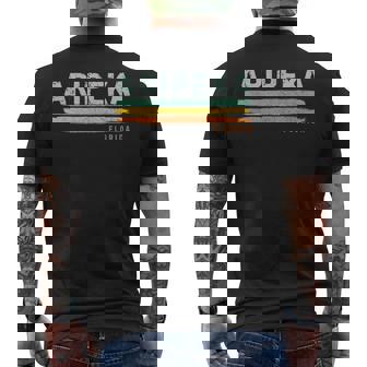 Vintage Stripes Aripeka Fl Men's T-shirt Back Print | Mazezy