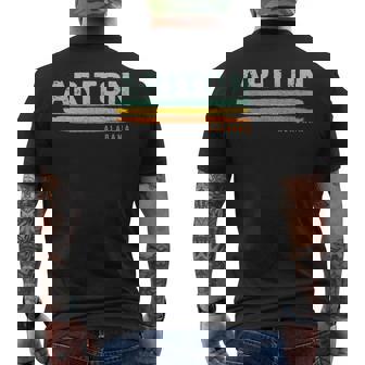 Vintage Stripes Ariton Al Men's T-shirt Back Print | Mazezy