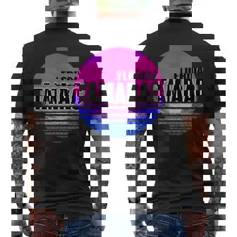 Vintage Tamarac Vaporwave Florida Men's T-shirt Back Print | Mazezy