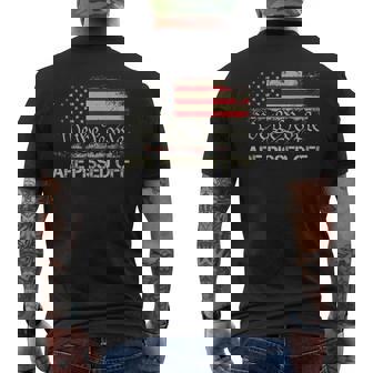 Vintage Us America Flag We The People Are Pissed Off Mens Back Print T-shirt | Mazezy
