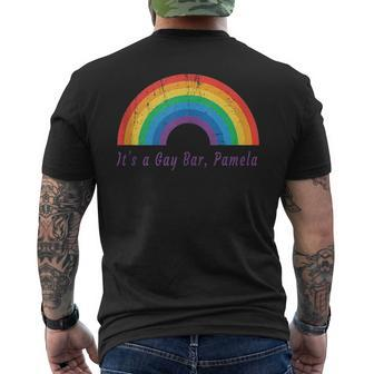 Viral Meme Its A Gay Bar Pamela Minnesota Lgbtq Pride Mens Back Print T-shirt | Mazezy