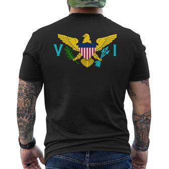 Virgin-Islands-Seal Caribbean-Sea Atlantic-Ocean Men's T-shirt Back Print | Mazezy