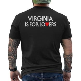 Virginia Is For The Lovers Mens Back Print T-shirt - Thegiftio UK