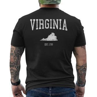 Virginia Vintage Sports Va Men's T-shirt Back Print | Mazezy