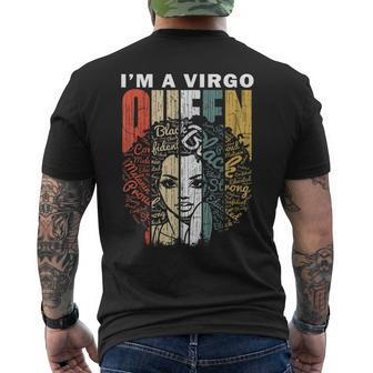 I Am Virgo Queen Birthday Unapologetic African Men's T-shirt Back Print