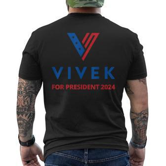 Vivek For President 2024 Men's T-shirt Back Print - Monsterry UK