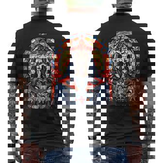 Vlad The Impaler Stained Glass Men's T-shirt Back Print | Mazezy