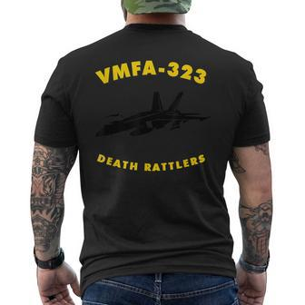 Vmfa-323 Fighter Attack Squadron FA-18 Hornet Jet Men's T-shirt Back Print | Mazezy