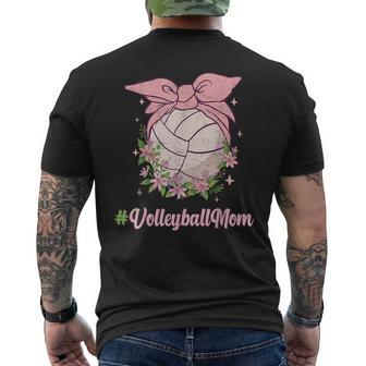 Volleyball Mom Game Day Vibes For Volleyball Men's T-shirt Back Print | Mazezy AU