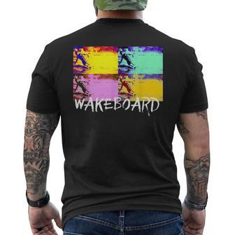 Wakeboarding Retro Wakeboard T Men's T-shirt Back Print | Mazezy