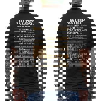 Waldrop Name Gift Waldrop Born To Rule Mens Back Print T-shirt - Seseable